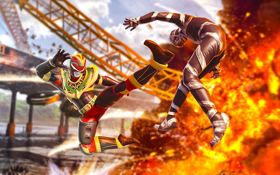 Hero Dino Warrior Ranger Fight