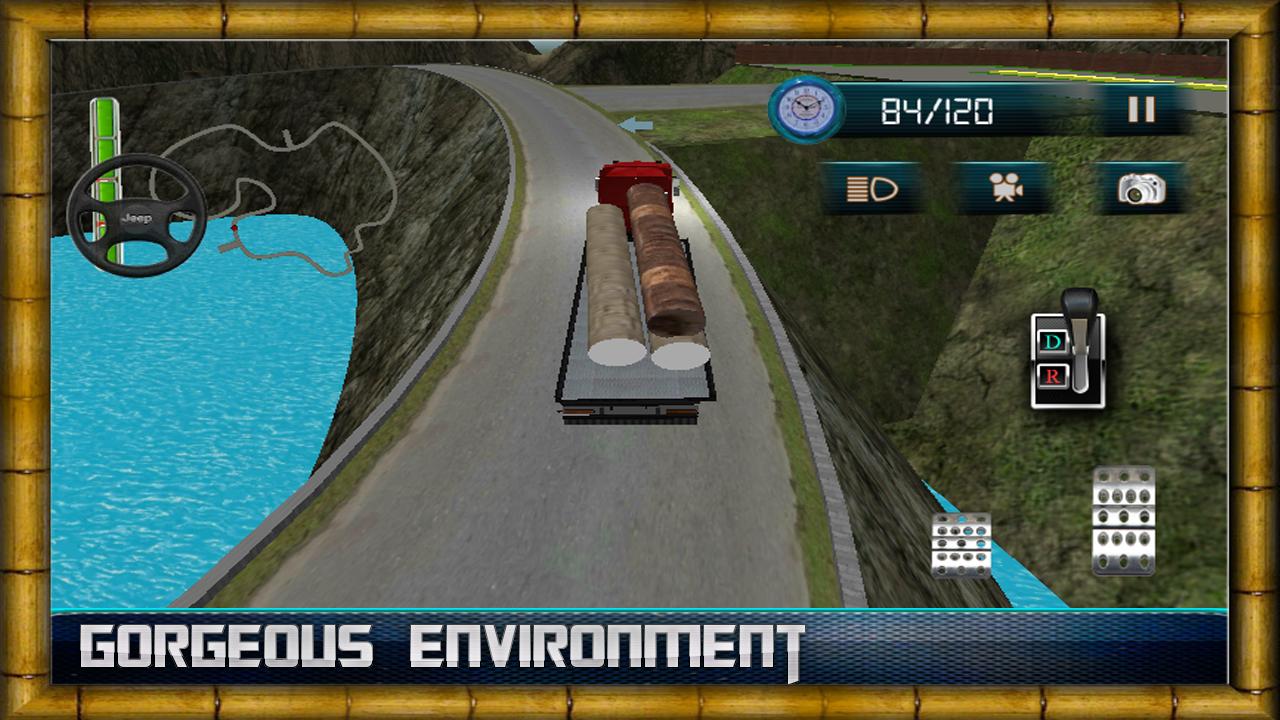 Cargo Truck Driver Mountain