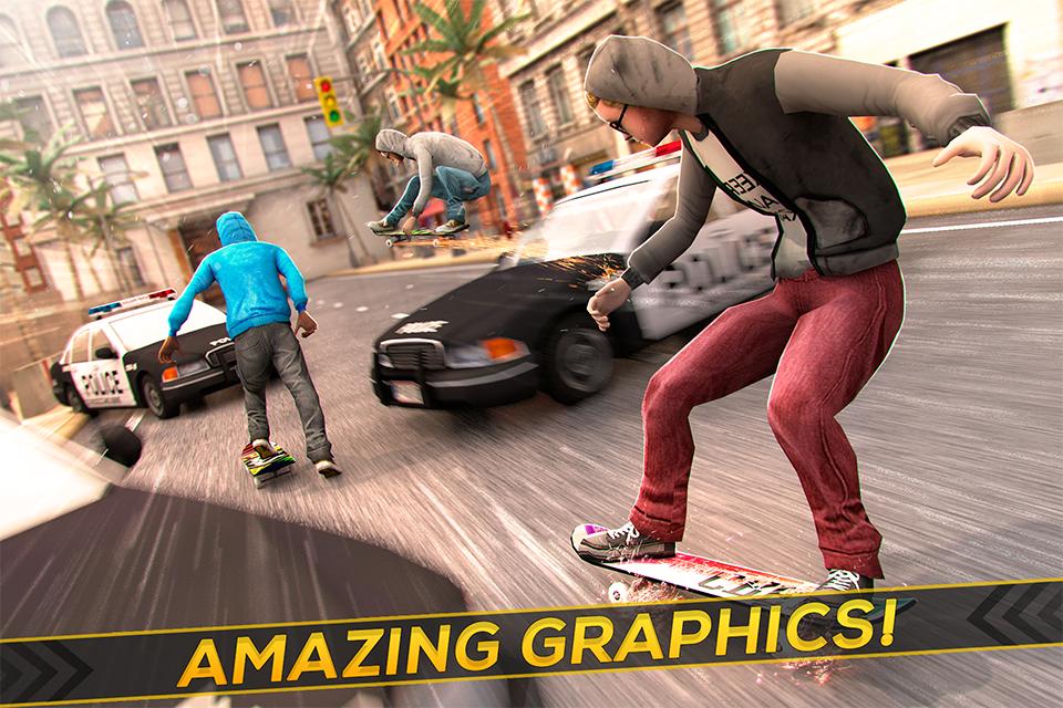 Cool Skater Miami Street Cops