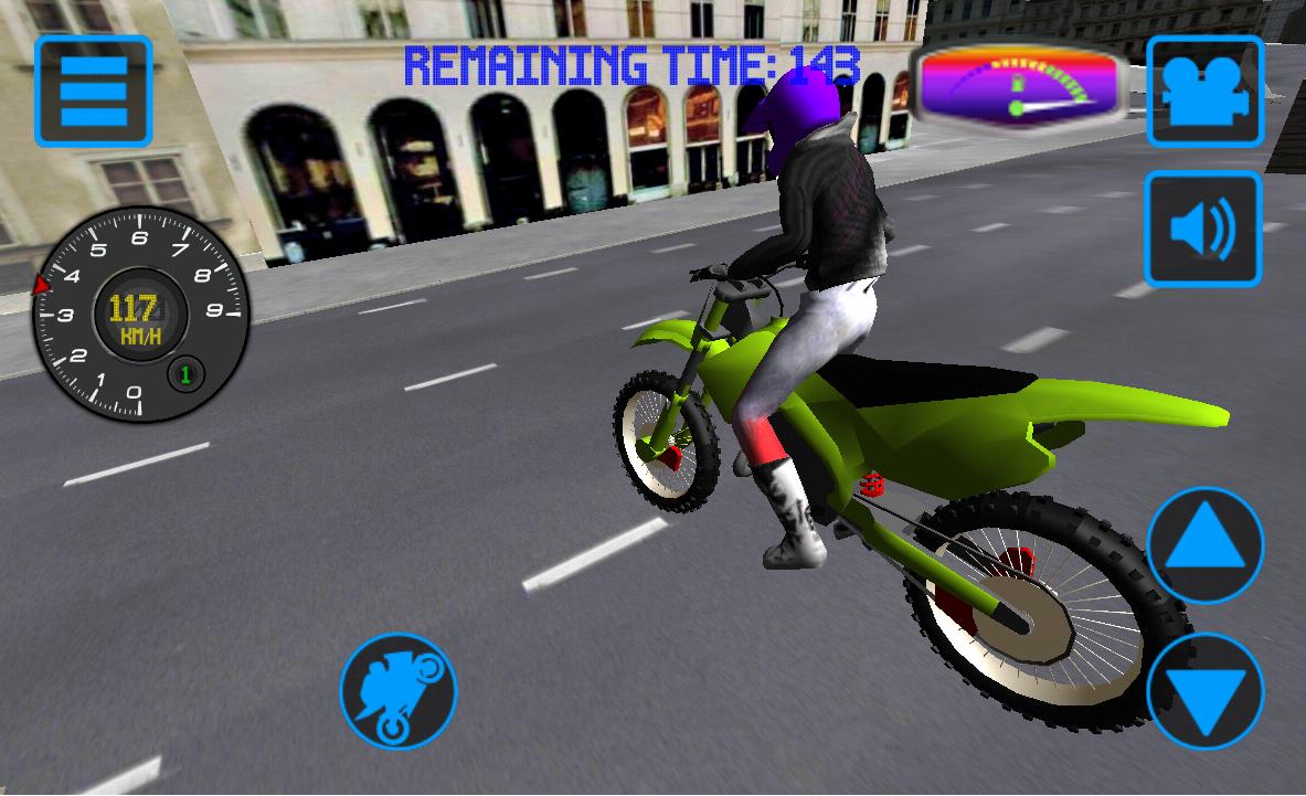 Motorbike Driving 3D City