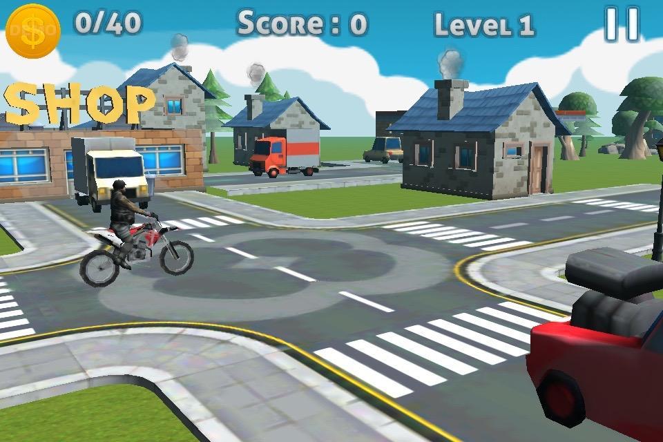 Motorbike 3D hill climb racing