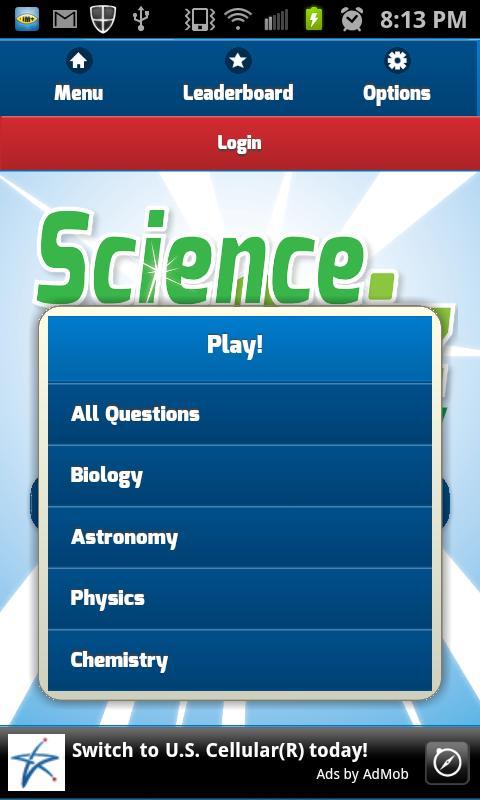 Science Quiz Trivia Toy