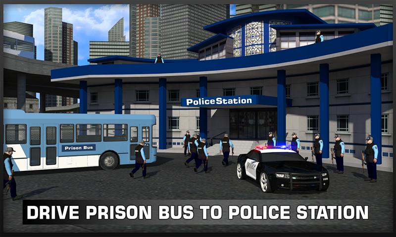 Coach Bus Police Transport 3D