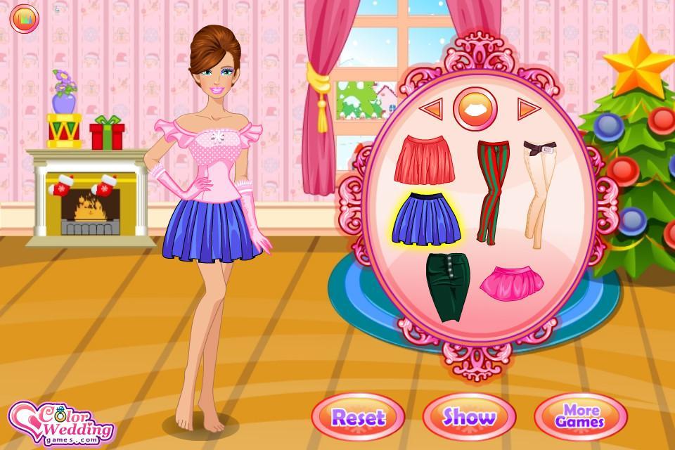 Santa Girl Christmas Night