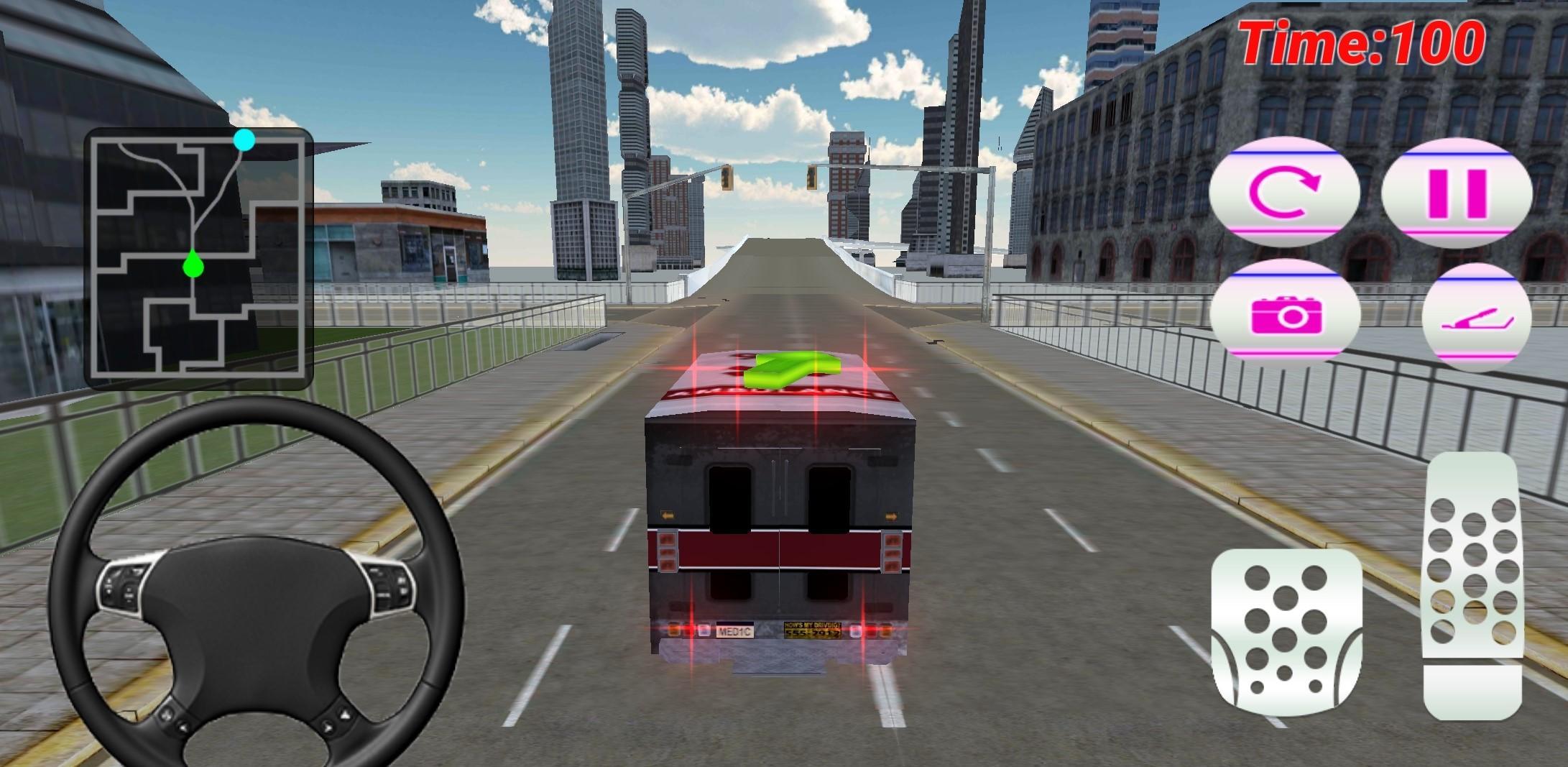 Pink Lady Ambulance Rescue 3D