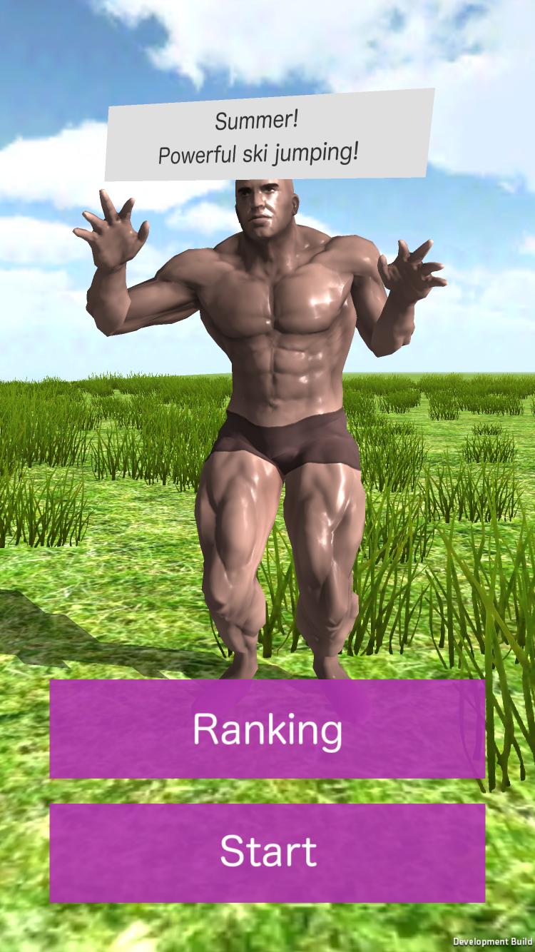 Summer! Powerful ski jumping!