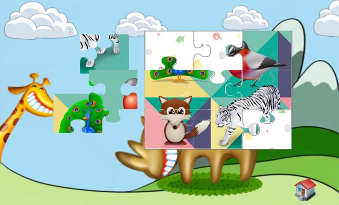 Fun Animal Puzzle For Toddlers