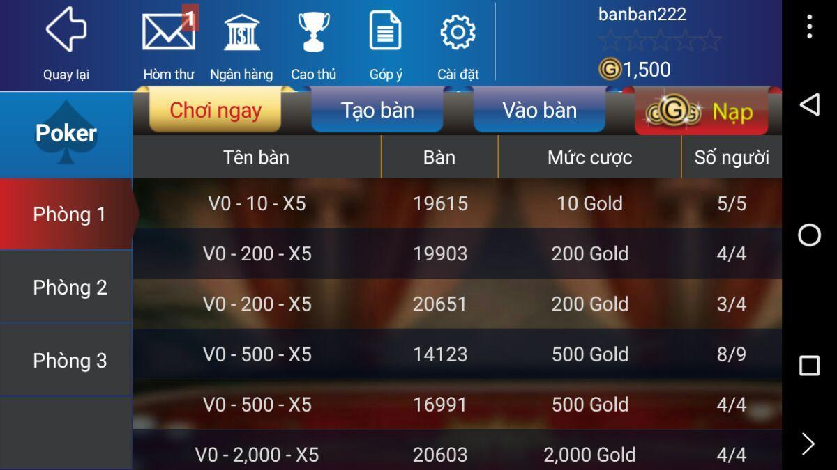 Game 3C -Game bai doi thuong, tien len mien nam