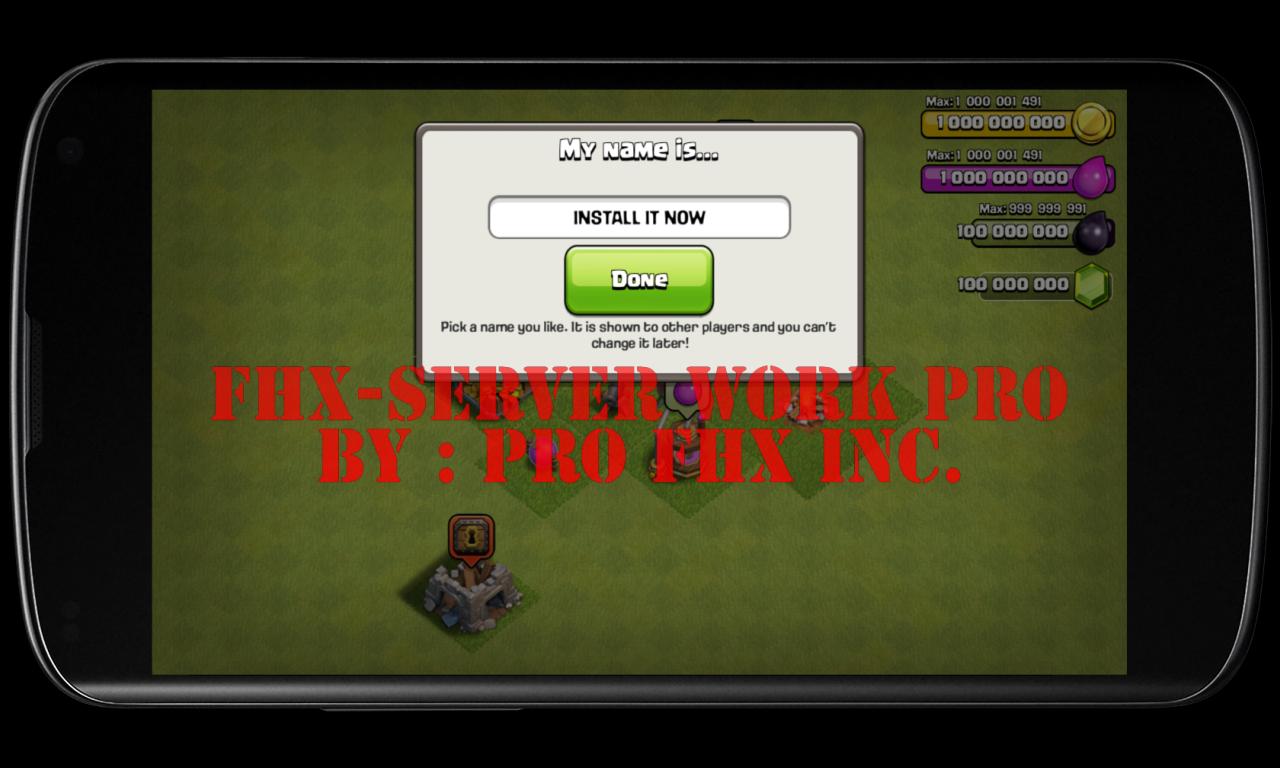 FHX-Server COC WORK PRO