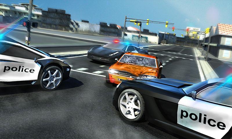 Traffic Police Chase Car Theft