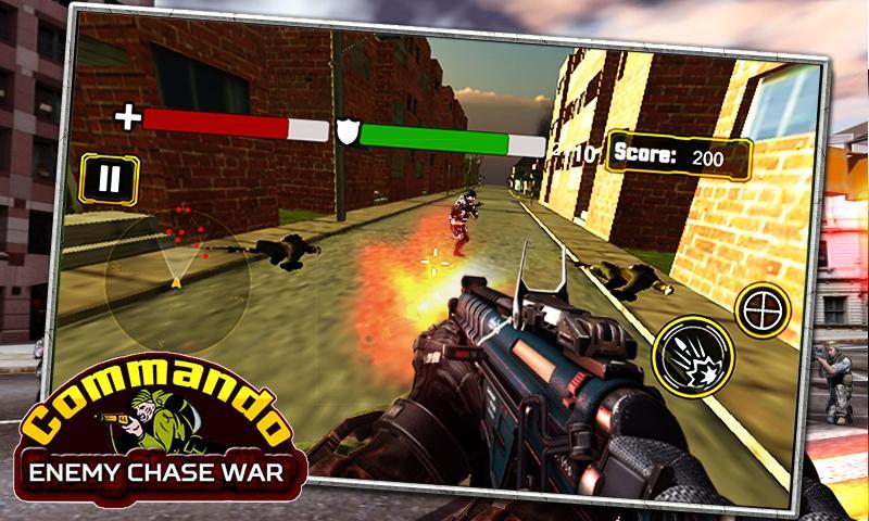 Commando Enemy Chase War