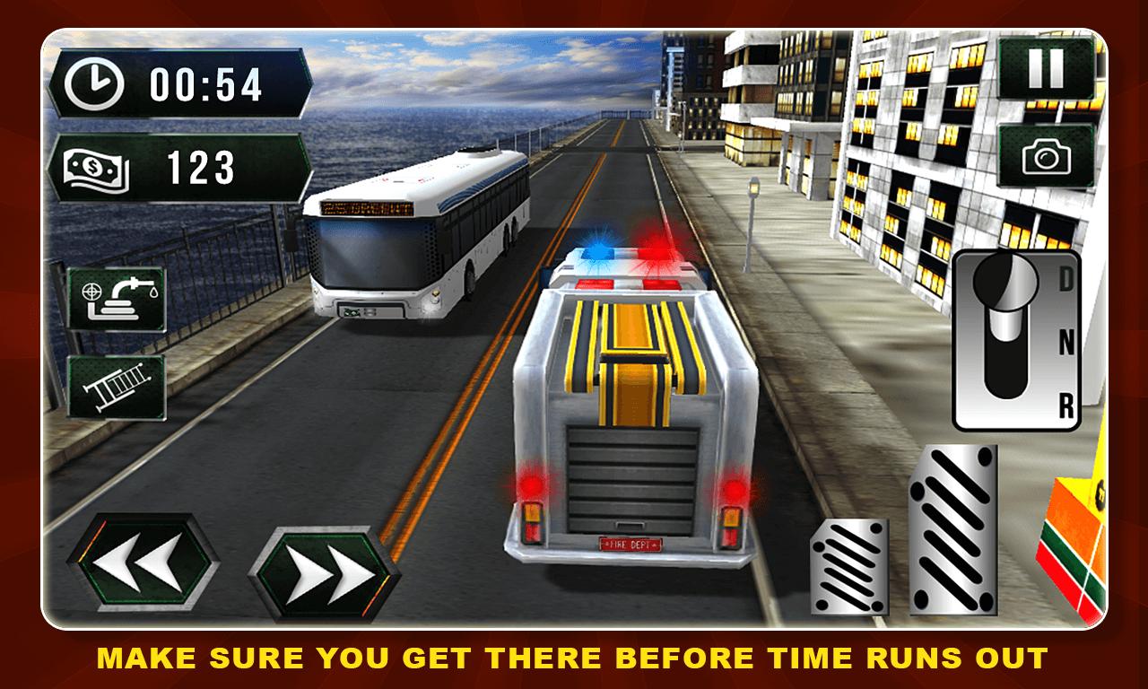 Firefighter Truck Rescue 911