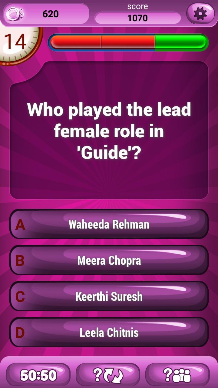 Bollywood Movies & Songs Quiz