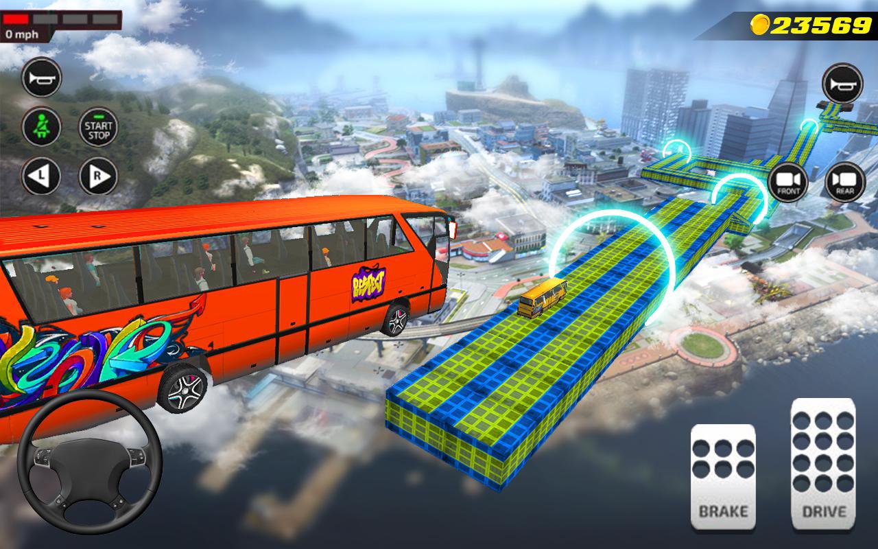 Bus Impossible Tracks Stunt Racing 3D Coach Driver