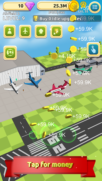 Airfield Tycoon Clicker Game