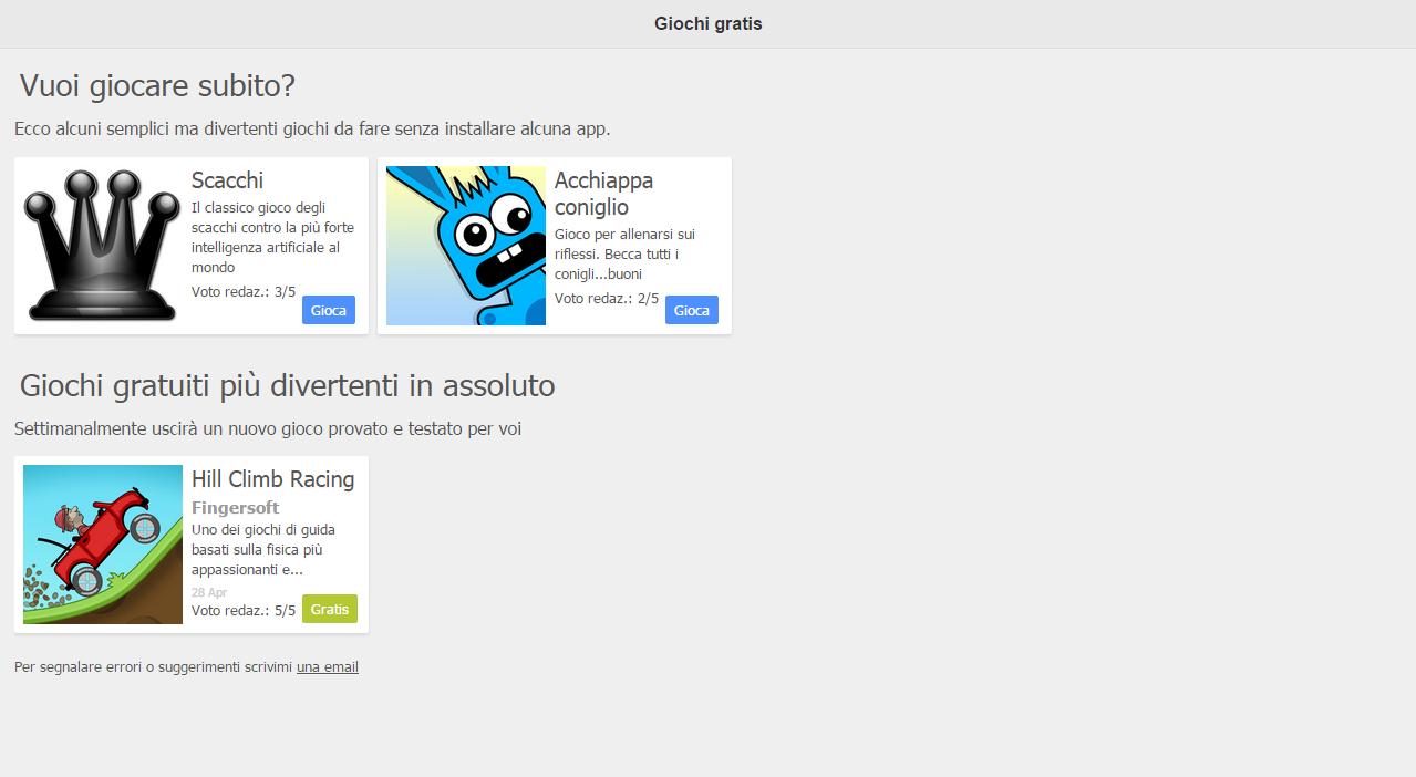 Giochi Gratis