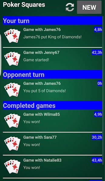 Poker Squares Battle