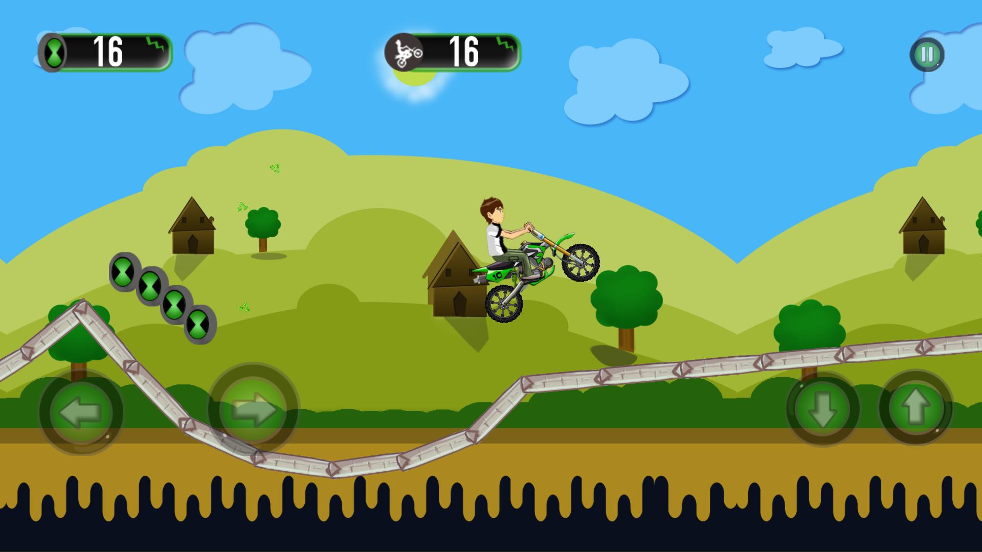 Ben motorbike Jungle Race