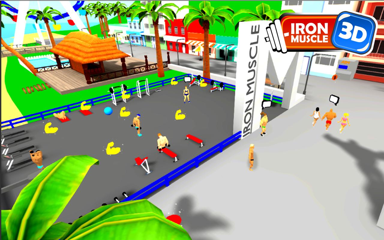 3D bodybuilding fitness game -