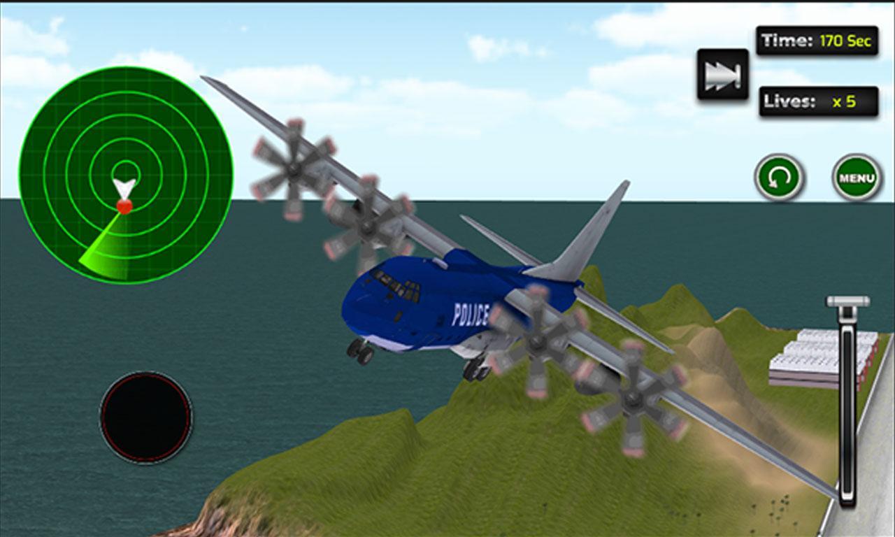Police Car Airplane Transport