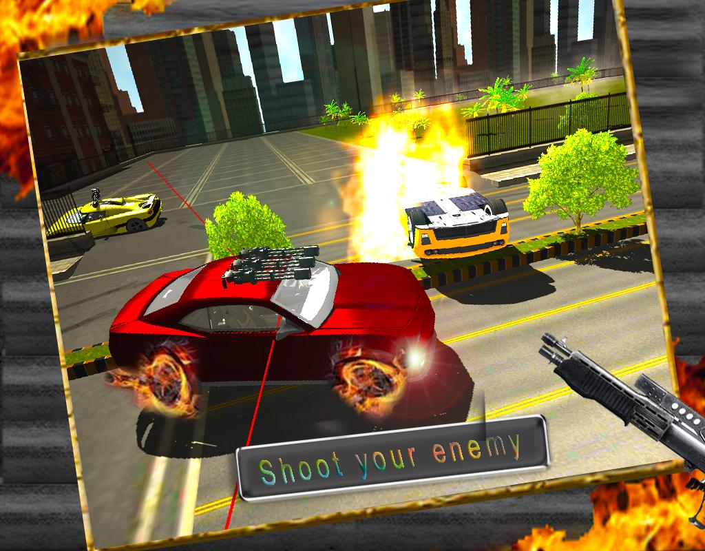 War Attack Auto Car Gun Battle