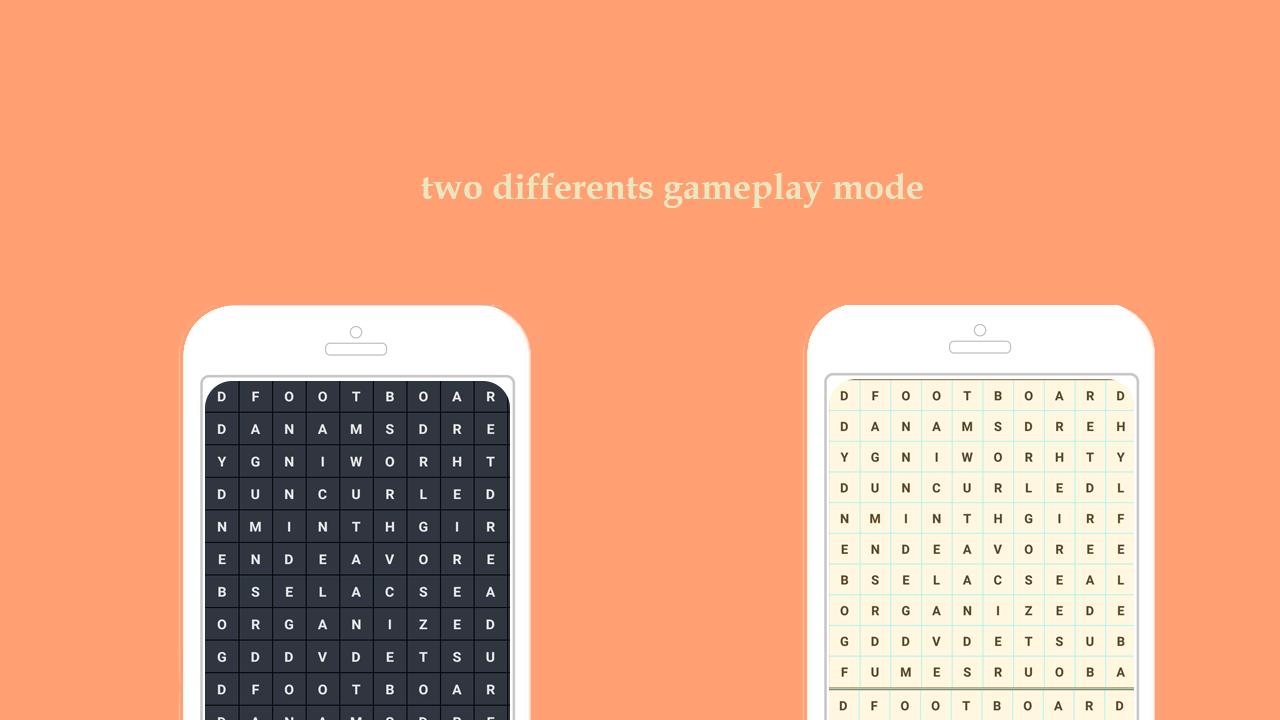 Word cross Search free online puzzle 2018