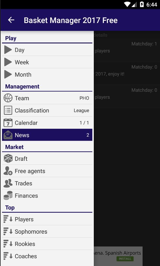 Basket Manager 2017 Free
