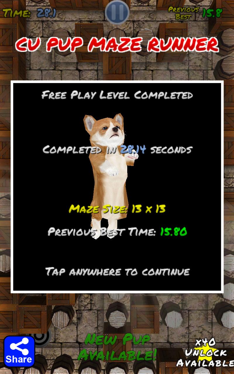 Cu Pup Maze Runner