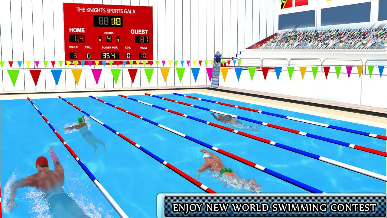 Water Swimming Race