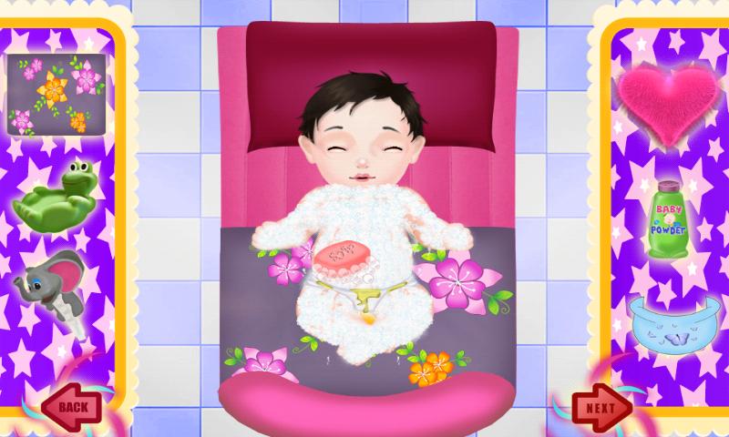 Change Diaper And Feeding Baby