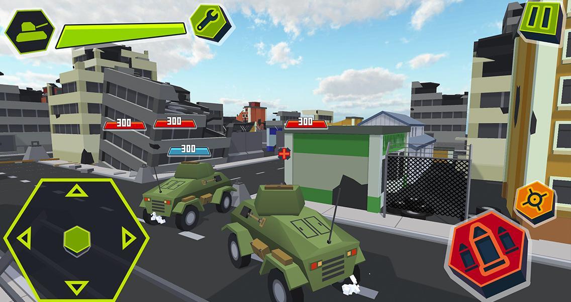 Cube Tanks - Blitz War 3D