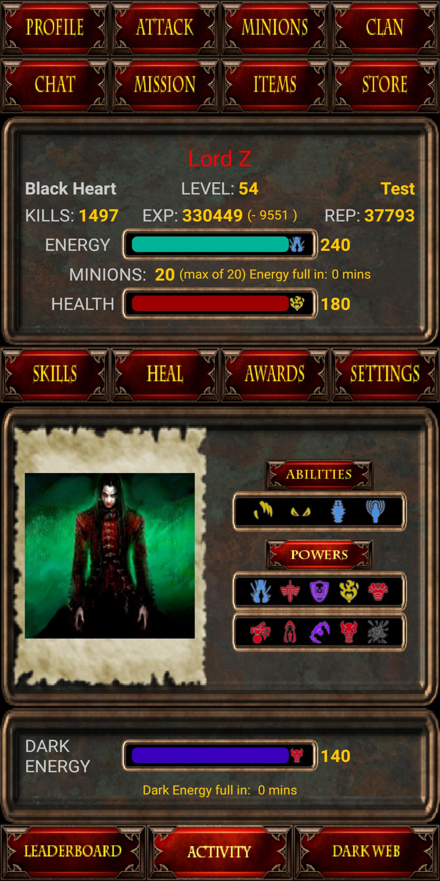 Dark Wars Beta
