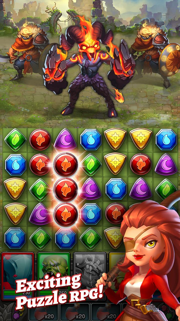 Dragon Strike: Puzzle RPG