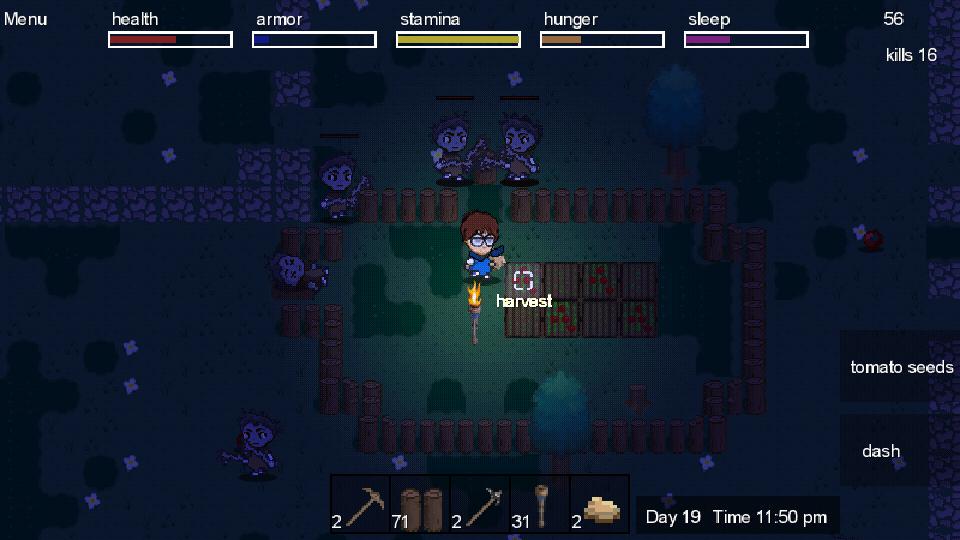 2D survival Island
