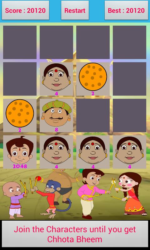Chhota Bheem 2048 Game