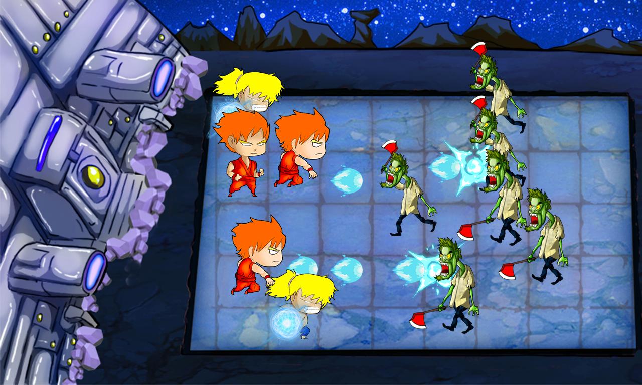 Big Saiyan Fighting Zombies