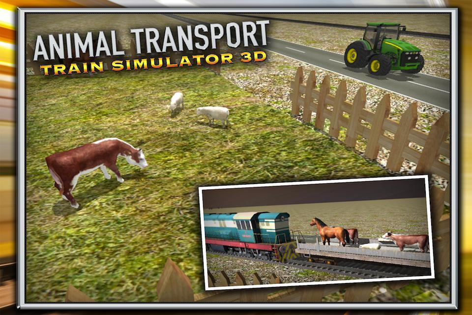 Animal Transport Train Sim 3D