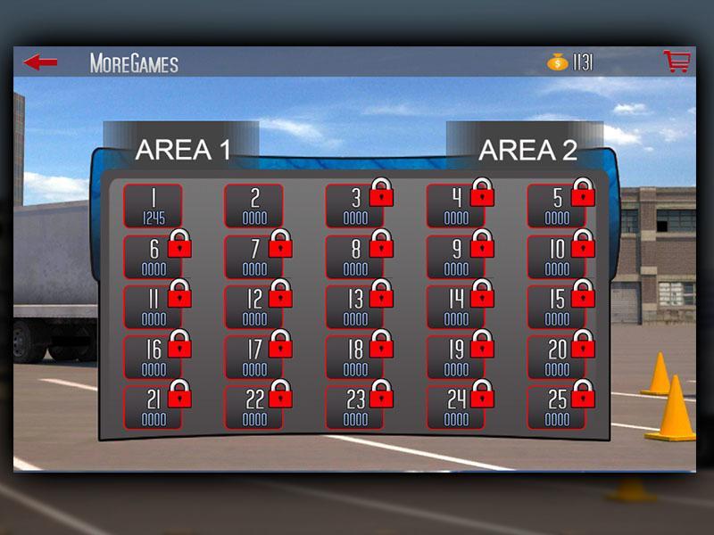 Truck Stop Parking Lot 3D