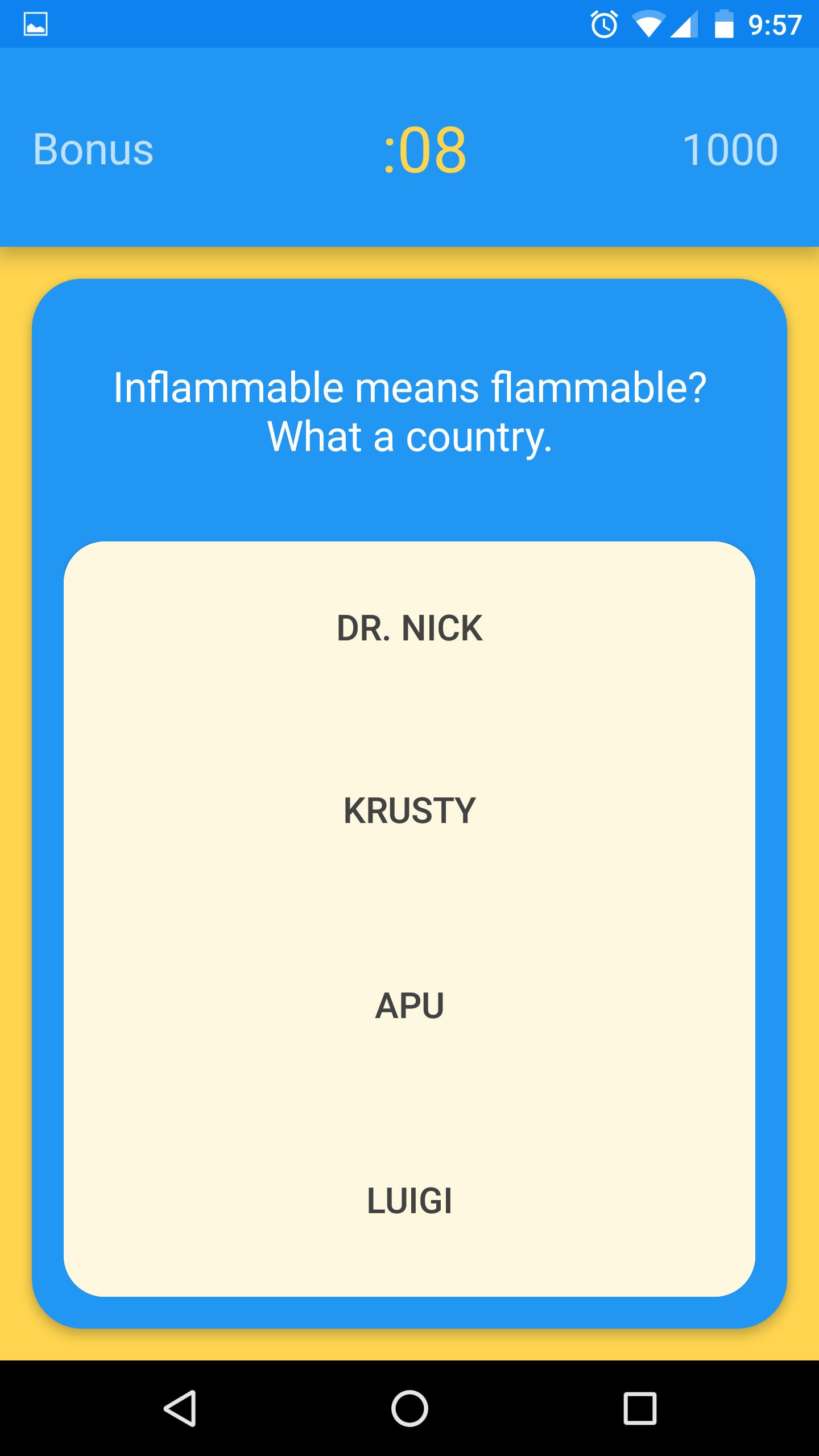 Yellow Family Quiz