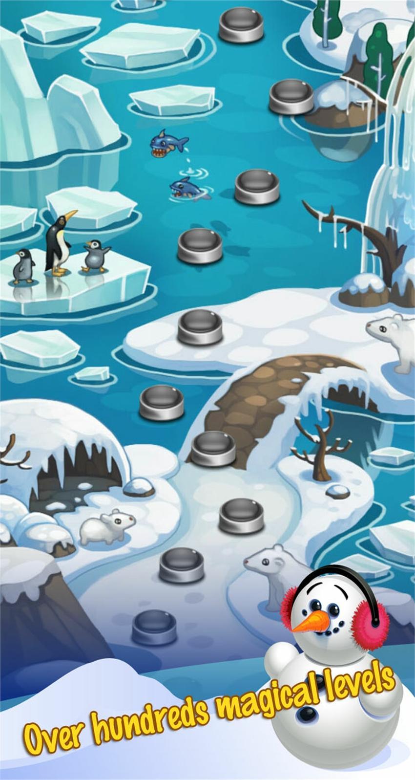 Ice Bubble Shooter Snowman