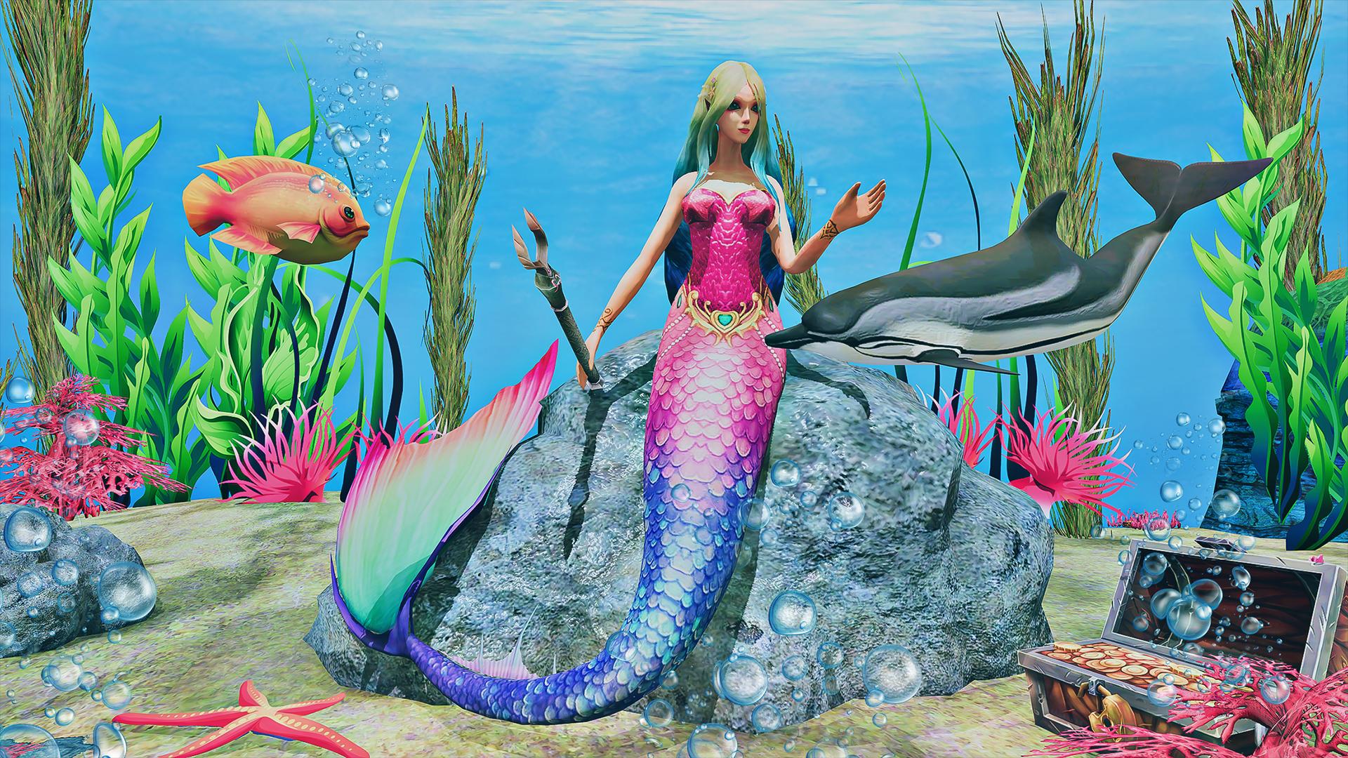 Mermaid Simulator 3D Sea Games